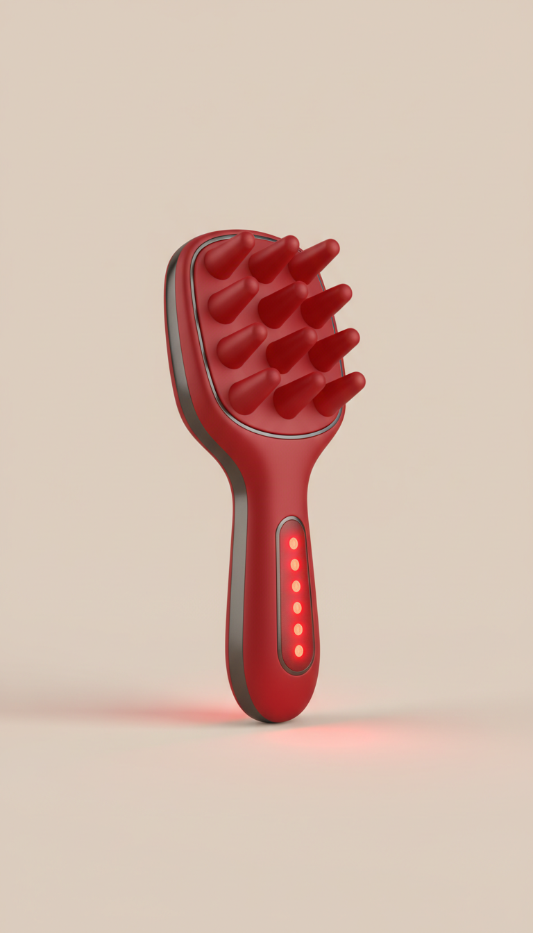Scalp Massager With Red LED